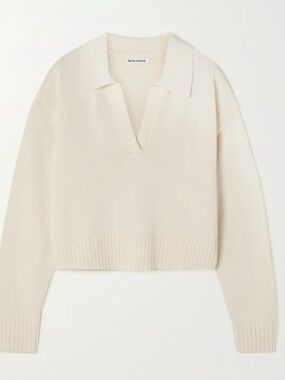 Reformation Francesco Organic Cotton Polo Sweate